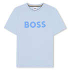 Short-sleeved cotton T-shirt, PERSIAN BLUE, hi-res