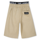 Twill Bermuda shorts KARL LAGERFELD KIDS 
                    BOY