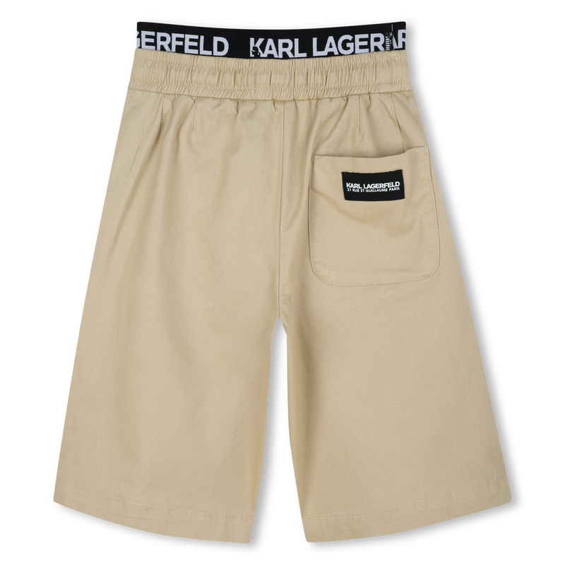 Twill Bermuda shorts KARL LAGERFELD KIDS 
                        BOY