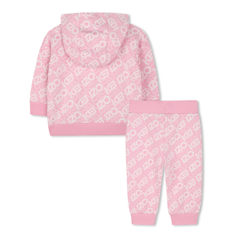 Fleece cardigan and trousers KENZO KIDS 
                        GIRL