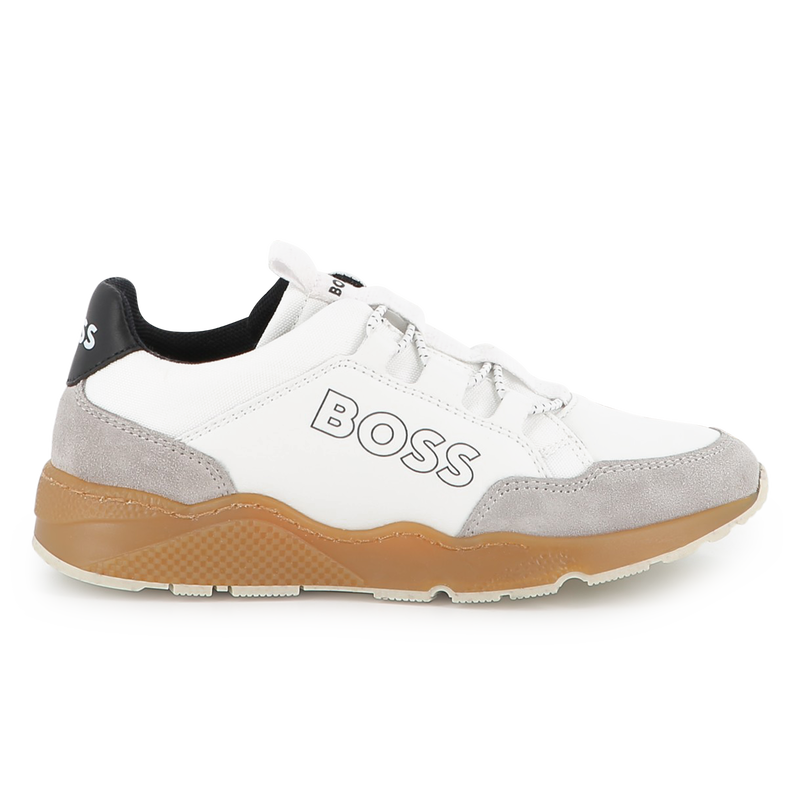 Faux and canvas sneakers BOSS 
                        BOY