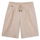 Linen bermuda shorts BOSS 
                    BOY