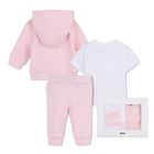 Cardigan + trousers + t-shirt set BOSS 
                    GIRL
