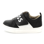 Leather hook-and-loop trainers BOSS 
                    BOY