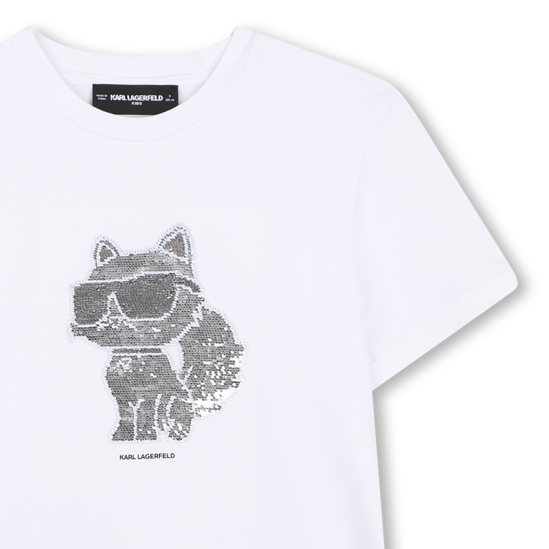 SHORT SLEEVE T-SHIRT KARL LAGERFELD KIDS 
                        GIRL