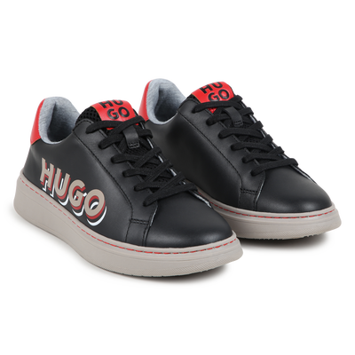 Lace-up leather trainers HUGO BOY