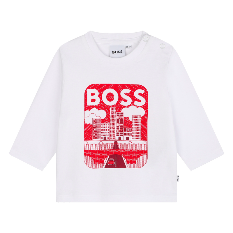 Cotton T-shirt with print BOSS 
                        BOY