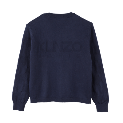 Plain buttoned cardigan KENZO KIDS GIRL