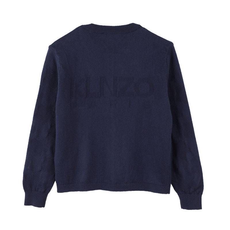 Plain buttoned cardigan KENZO KIDS 
                        GIRL