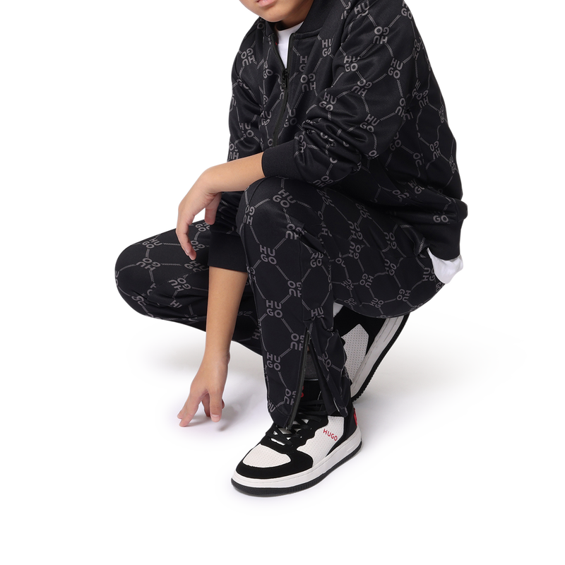 Fleece jogging cardigan HUGO 
                        BOY