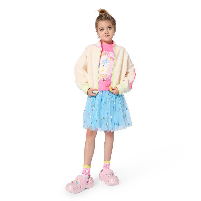 Fleece fabric cardigan BILLIEBLUSH 
                        GIRL