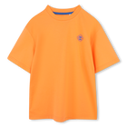 Loose T-shirt with print, NECTARINE, hi-res