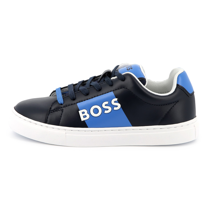 Lace-up leather trainers BOSS 
                        BOY