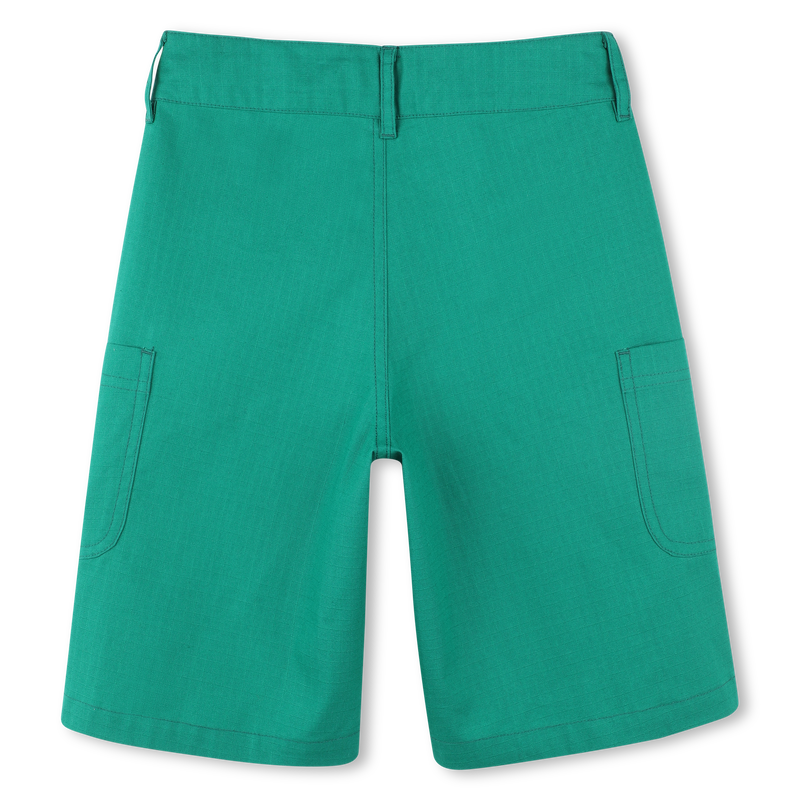 Cotton Bermuda cargo shorts KENZO KIDS 
                        BOY
