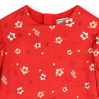 Dress with short puffed sleeves KENZO KIDS 
                    GIRL