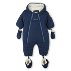 Water-repellent snow suit, NAVY, hi-res