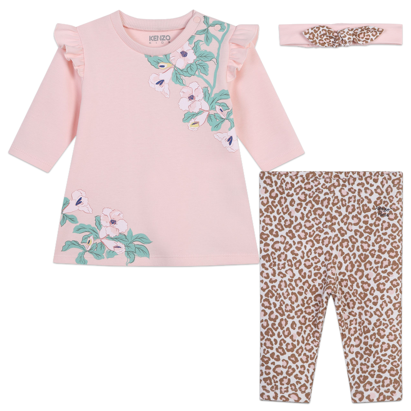 Dress, leggings and headband KENZO KIDS 
                        GIRL