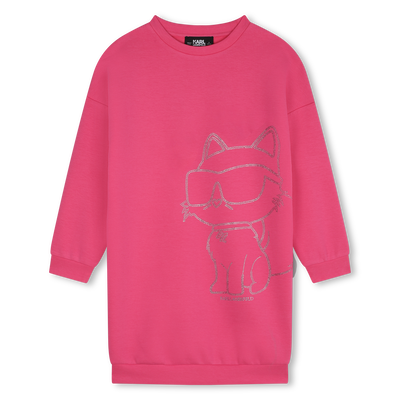 Straight diamant&eacute; dress KARL LAGERFELD KIDS GIRL