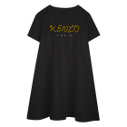 Embroidered badge flared dress KENZO KIDS 
                    GIRL