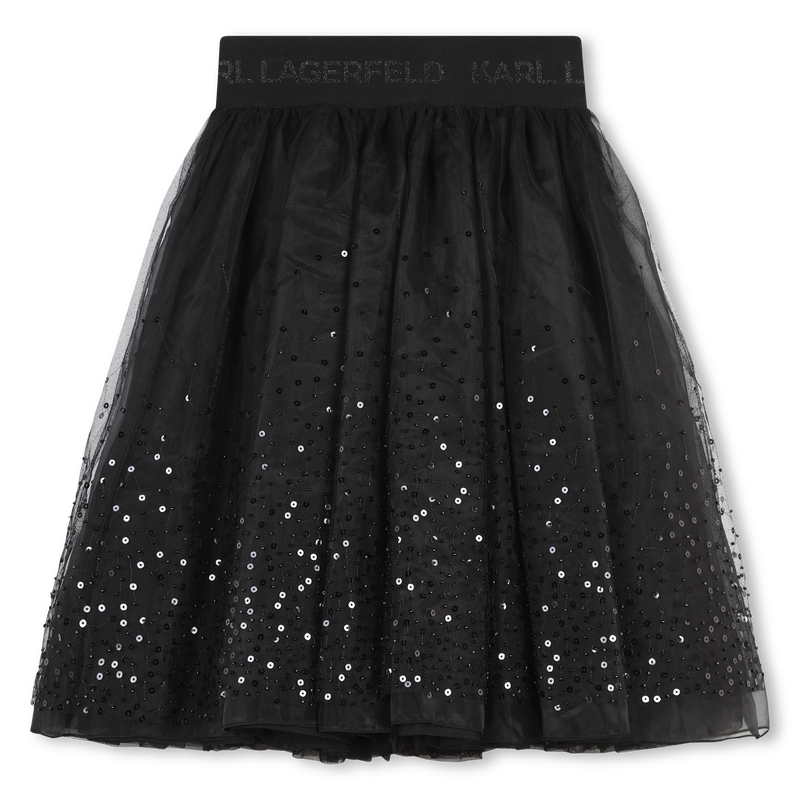 Tulle skirt with sequins KARL LAGERFELD KIDS 
                        GIRL