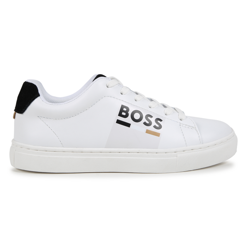 Lace-Up Leather Sneakers BOSS 
                        BOY