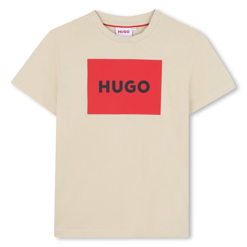Short-sleeved cotton T-shirt HUGO 
                        BOY