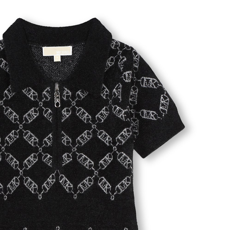 Short-sleeved jacquard dress MICHAEL KORS 
                        GIRL