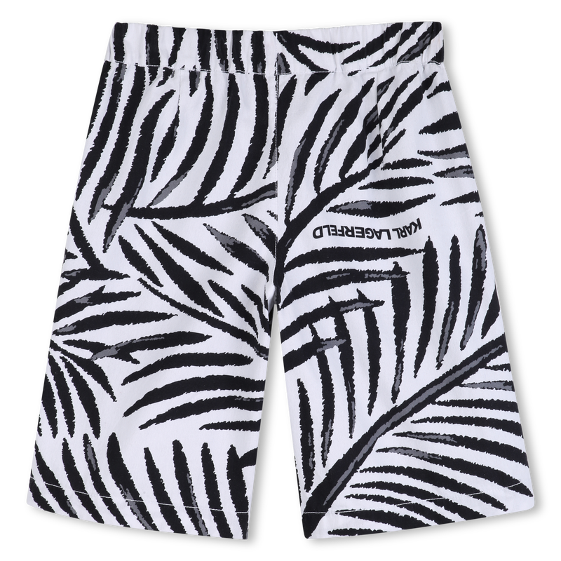 POPLIN BERMUDA SHORTS KARL LAGERFELD KIDS 
                        BOY