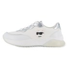 Lace-up trainers with badge, WHITE, hi-res