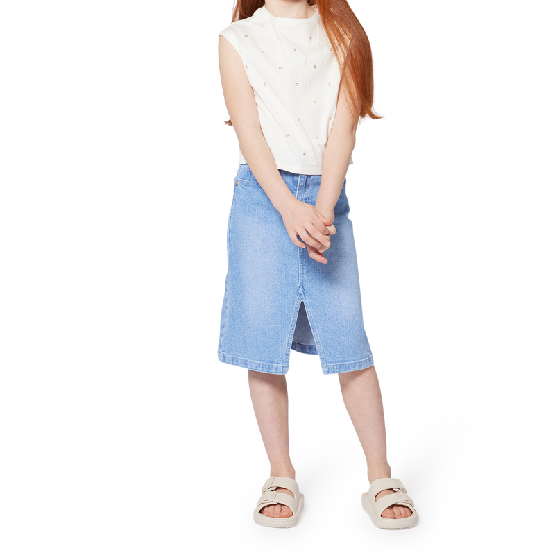 Denim midi skirt MICHAEL KORS 
                        GIRL