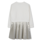 Bi-material long-sleeved dress MICHAEL KORS 
                    GIRL