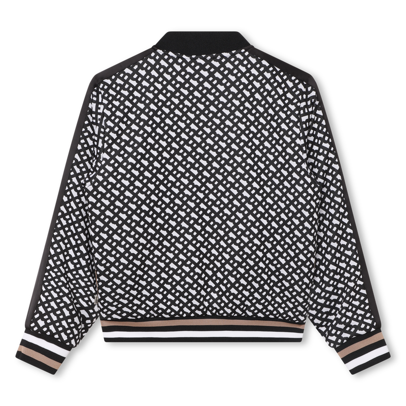 Zip-up reversible cardigan