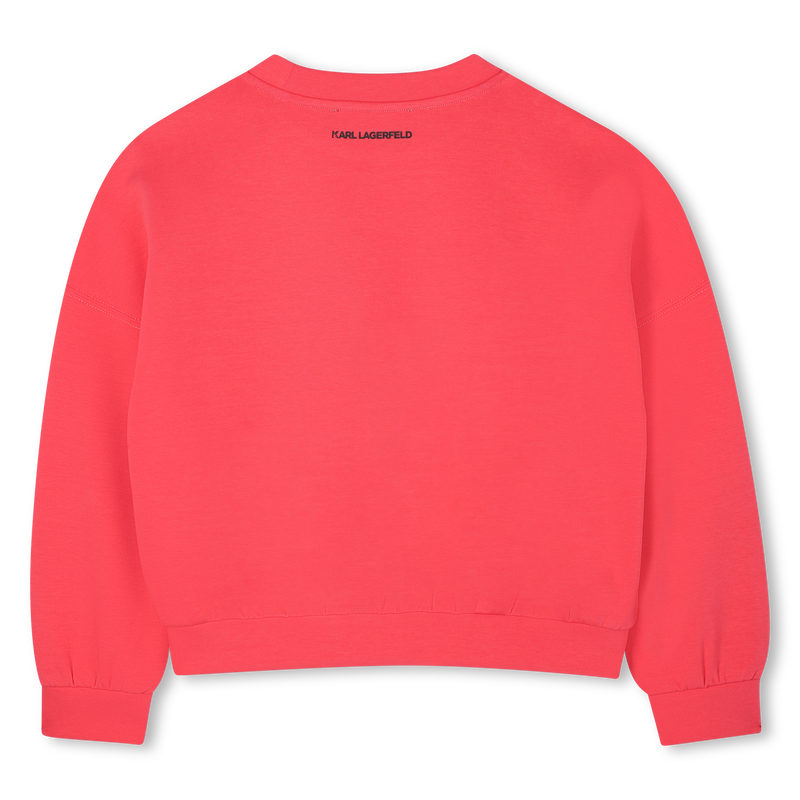 Double jersey sweatshirt KARL LAGERFELD KIDS 
                        GIRL