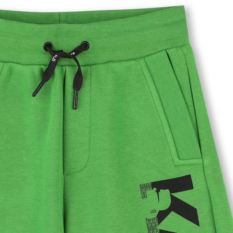 Elasticated cotton Bermudas KARL LAGERFELD KIDS 
                        BOY