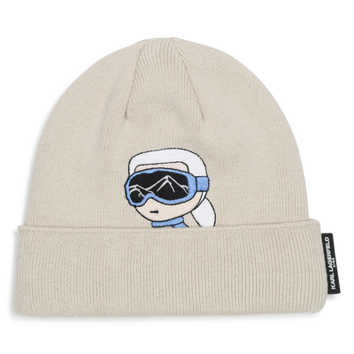 Knitted beanie KARL LAGERFELD KIDS BOY