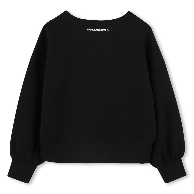 Embroidered sweatshirt KARL LAGERFELD KIDS 
                        GIRL