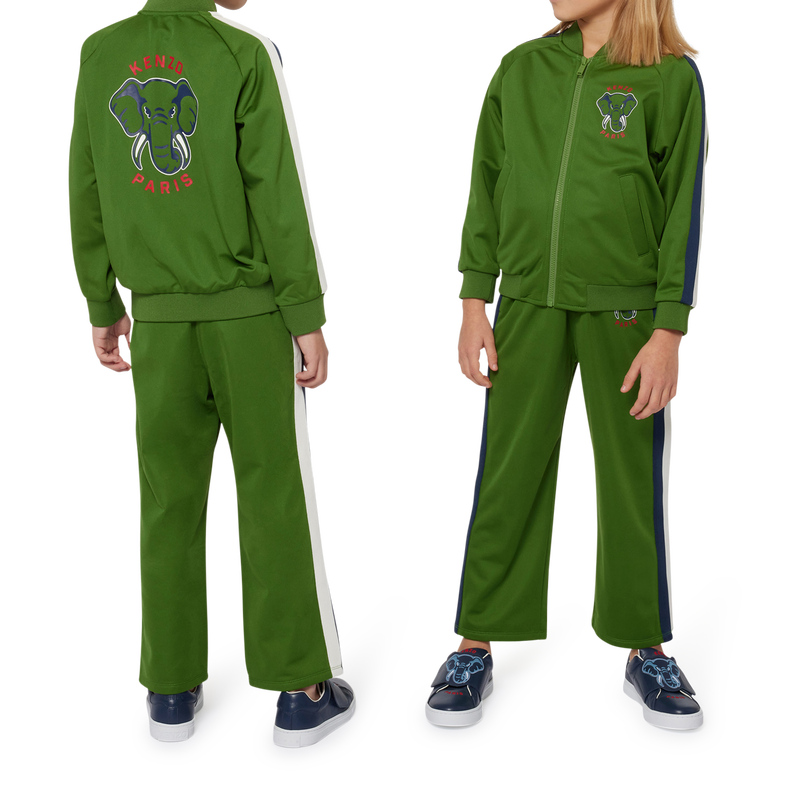 Piqu&eacute; knit jogging trousers KENZO KIDS 
                        UNISEX