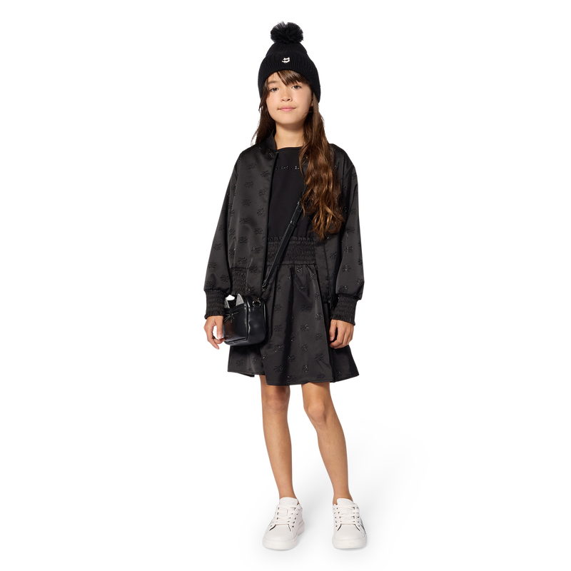 Short-sleeve dress KARL LAGERFELD KIDS 
                        GIRL