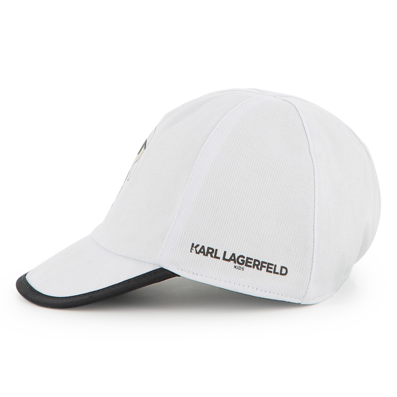 Reversible cotton cap KARL LAGERFELD KIDS 
                        BOY