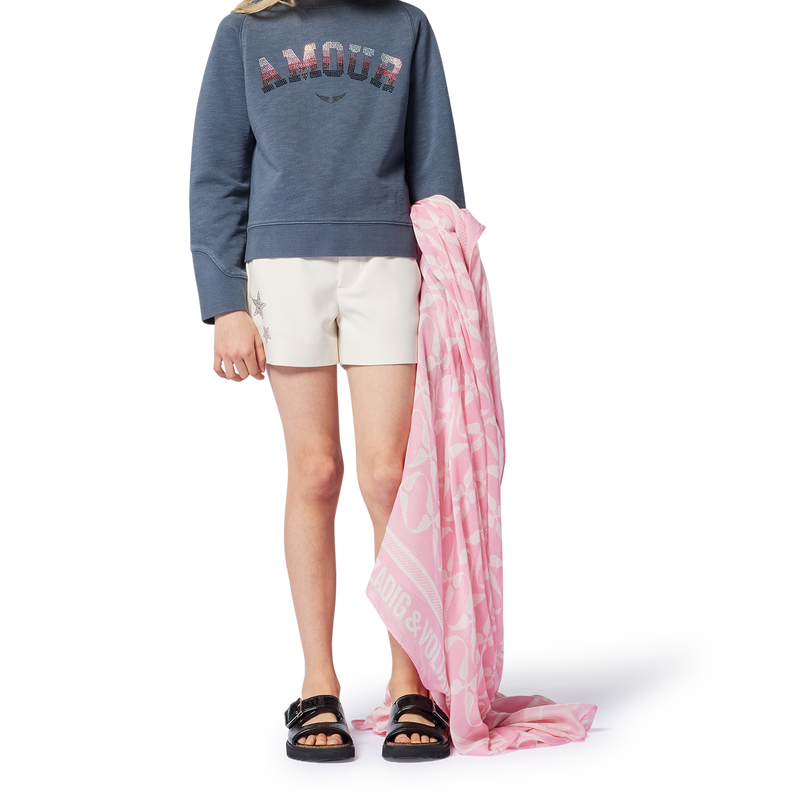 Tailored shorts with diamant&eacute;s ZADIG & VOLTAIRE 
                        GIRL