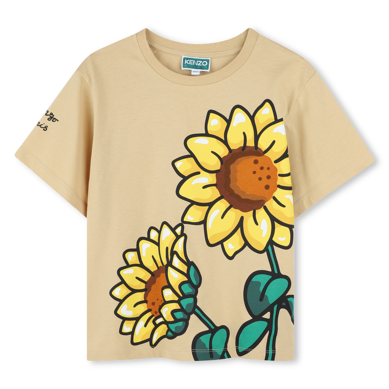 Sunflower-print T-shirt KENZO KIDS 
                        GIRL
