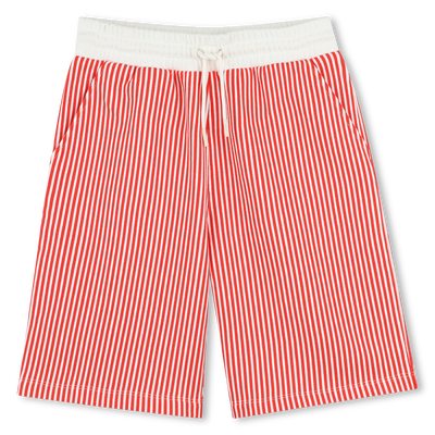Striped cotton Bermuda shorts KENZO KIDS BOY