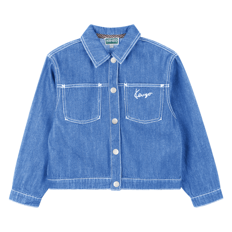 Denim jacket KENZO KIDS 
                        GIRL