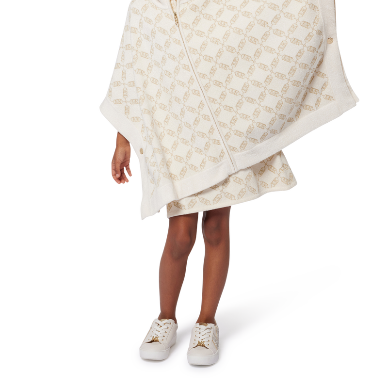 Zip-up knitted cape MICHAEL KORS 
                        GIRL