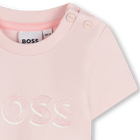 T-shirt with shiny print BOSS 
                    GIRL