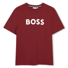 Short sleeve t-shirt, DARK RED, hi-res
