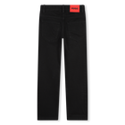 Cotton-rich straight-leg jeans HUGO 
                    BOY