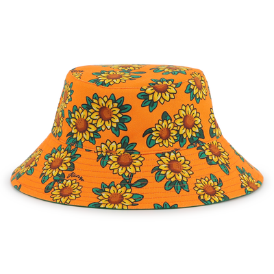 Reversible cotton bucket hat KENZO KIDS UNISEX