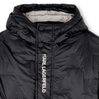 Polyester hooded down jacket KARL LAGERFELD KIDS 
                    BOY