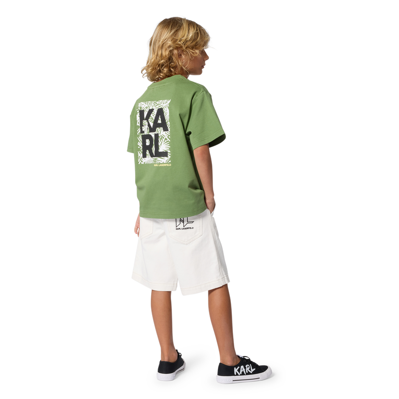 BERMUDA SHORTS WITH POCKETS KARL LAGERFELD KIDS 
                        BOY